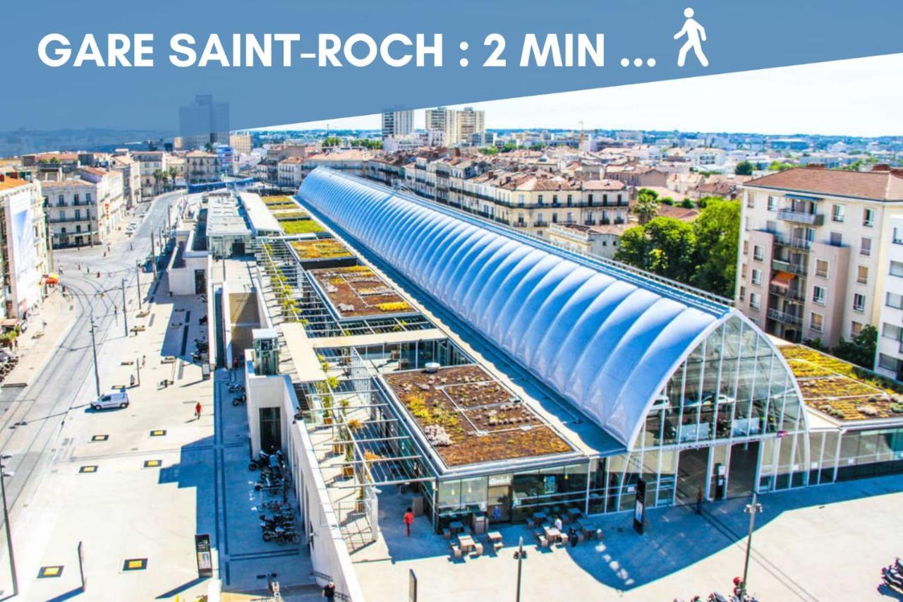 Nouveau - Jungle Montpeul - Clim - Wifi Fibre - Netflix - 5' Du Centre Et Gare - Parking - Loggia - 15' Des Plages Montpellier Esterno foto