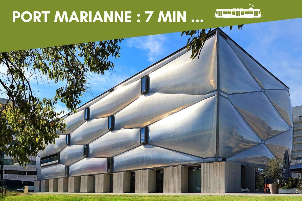 Nouveau - Jungle Montpeul - Clim - Wifi Fibre - Netflix - 5' Du Centre Et Gare - Parking - Loggia - 15' Des Plages Montpellier Esterno foto