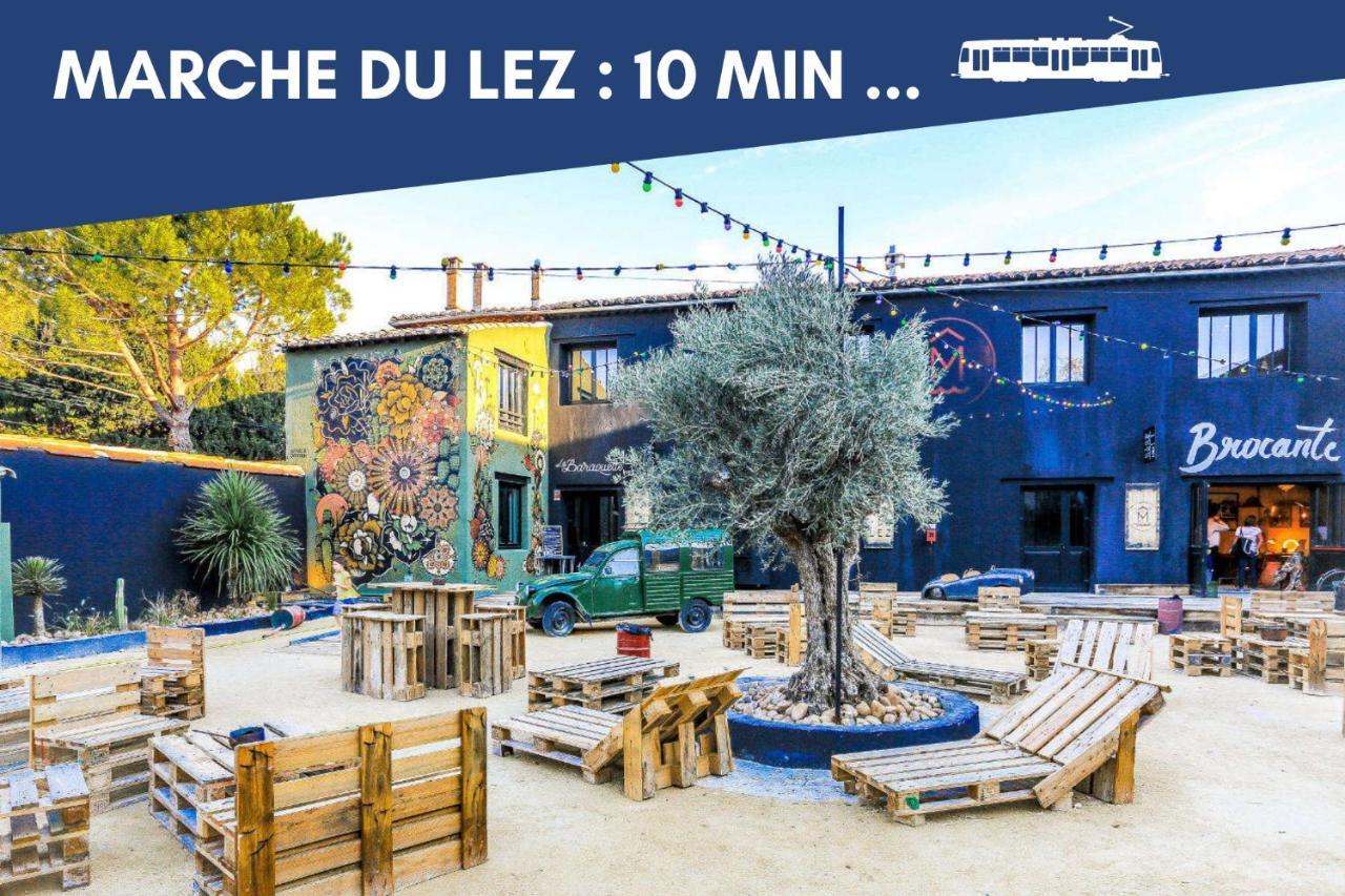 Nouveau - Jungle Montpeul - Clim - Wifi Fibre - Netflix - 5' Du Centre Et Gare - Parking - Loggia - 15' Des Plages Montpellier Esterno foto